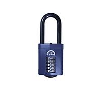 Squire Heavy Duty Padlock (CP60/2.5) - Toughest Long Shackle - 5 Wheel Combination Padlock - Alloy Steel for Corrosion Resistance - Weatherproof Lock for Home, School & Garage (Blue, 60 mm)