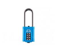 Squire Rustproof Marine Combi Padlock Multi Colour (50mm, Long Shackle 63mm)