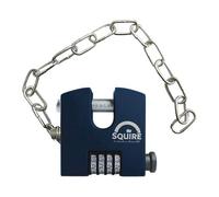 SQUIRE SHCB Sliding Shackle Combination Padlock - 65mm c/w Chain