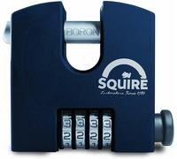 Squire Heavy Duty Padlock (SHCB65) Toughest Rotating Shackle - 4 Wheel Combination Block Padlock - Alloy Steel for Corrosion Resistance - Weatherproof Lock for Home & Shed (Blue, 65 mm)