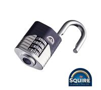 Squire SQR701368 Vulcan Combination Padlock - Boron Open Shackle - Vulcan Combi 50 50Mm Blister Pack 1