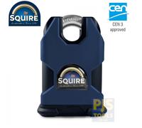 Squire Padlock SS50CP5 Henry Stronghold P5 Cylinder Closed-Shackle Steel 50 mm Blue