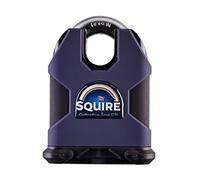 Squire SS80CS Henry Stronghold 6 Pin S Cylinder Closed Shackle Steel Padlock, 80 mm (Length), Blue