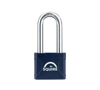Squire HSQSLP5025 Stronglock Plus 50/2.5 Laminated Padlock 50mm Long Heavy-Duty Security Lock with Hardened Steel Shackle - Weather-Resistant - Ideal for Chains, Gates, Sheds & Lockers, Silver