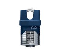 Henry Squire Vulcan 5 Wheel Closed Shackle Combination Padlock, 60 mm (Length), Blue