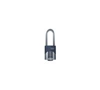 Squire Padlock Vulcan Combi 50/2.5 - 4-Wheel Combo, Boron Shackle, Weatherproof (Blue, 50mm)