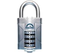 Squire Vulcan Combi 50 Silver Boron Steel Combination Padlock (H)93mm (W)50mm