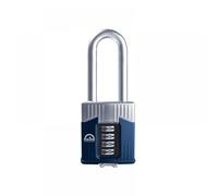 Henry Squire Warrior 4 Wheel Long Shackle Combination Padlock, 55 mm (Length)