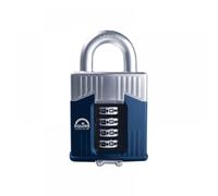 Henry Squire Warrior 4 Wheel Open Shackle Combination Padlock, 55 mm (Length)