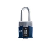 Henry Squire Warrior 5 Wheel Long Shackle Combination Padlock, 65 mm (Length), Blue