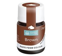 Squires Kitchen Brown Food Colouring Paste, Concentrated Food Colour for Use with Sugarpaste, Icing, Fondant, Modelling Pastes, Buttercream, Royal Icing, Cake Mixes and More - 20g