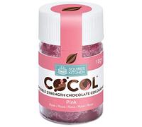 Squires Kitchen COCOL Double Strength Chocolate Colouring - The ultimate product for adding colour to chocolate and for making your own transfer sheets - Pink 18g