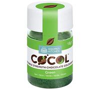 Squires Kitchen COCOL Double Strength Chocolate Colouring - The ultimate product for adding colour to chocolate and for making your own transfer sheets - Green 18g
