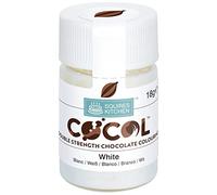 Squires Kitchen COCOL Double Strength Chocolate Colouring - The ultimate product for adding colour to chocolate and for making your own transfer sheets - White 18g