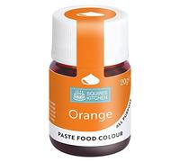 Squires Kitchen Orange Food Colouring Paste, Concentrated Food Colour for Use with Sugarpaste, Icing, Fondant, Modelling Pastes, Buttercream, Royal Icing, Cake Mixes and More - 20g