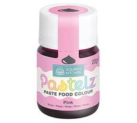 Squires Kitchen PASTELZ Pastel Pink Food Colouring Paste, Concentrated Food Colour for Use with Sugarpaste, Icing, Fondant, Modelling Paste, Buttercream, Royal Icing, Cake Mixes and More - 20g