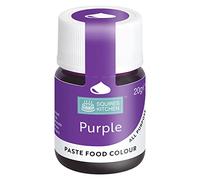 Squires Kitchen Purple Food Colouring Paste, Concentrated Food Colour for Use with Sugarpaste, Icing, Fondant, Modelling Pastes, Buttercream, Royal Icing, Cake Mixes and More - 20g