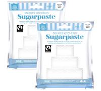 Squires Kitchen Ready to Roll Fairtrade Sugarpaste Icing for Decorating Cakes, Cupcakes & Cookies, Premium Quality Rolled Fondant - Bridal White 250g - (Multipack 2X 250g), 500g (Pack of 2)