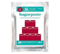 Squires Kitchen Ruby Rose Ready To Roll Sugarpaste Icing for Decorating Cakes, Cupcakes and Cookies, Premium Quality Rolled Fondant - 250g