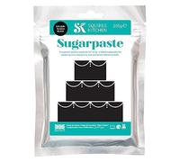 Squires Kitchen Tuxedo Black Ready To Roll Sugarpaste Icing for Decorating Cakes, Cupcakes and Cookies, Premium Quality Rolled Fondant - 250g