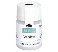 Squires Kitchen White Food Colouring Paste, Concentrated Food Colour for Use with Sugarpaste, Icing, Fondant, Modelling Pastes, Buttercream, Royal Icing, Cake Mixes and More - 20g