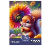 Squirrel, 1000-piece Jigsaw Puzzle, Carefully Chosen Pastime Gift Encouraging Togetherness Mindfulness Satisfaction, Suitable Keepsake Transforming Free Time Into Treasured Memories, Suitable for Ages