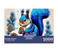 Squirrel, 1000-piece Jigsaw Puzzle, Creative Construction Activity Resulting in Displayable Visual Statement, Tasteful Decor Choice Elevating Domestic Atmosphere Personality, Suitable for Ages 12+,