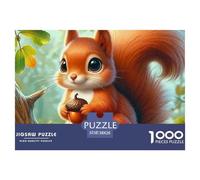 Squirrel, 1000-piece Jigsaw Puzzle, Engaging Mental Workout Transforming Leisure Time Into Productive Play, Ideal Cooperative Task Strengthening Communication Teamwork Relationships, Suitable for Ages