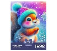Squirrel, 1000-piece Jigsaw Puzzle, Engaging Mindfulness Activity Promoting Focus Relaxation Creativity, Perfect for Home Leisure Stylish Interiors Thoughtful Presents, Suitable for Ages 12+, 52x38c