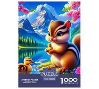 Squirrel, 1000-piece Jigsaw Puzzle, Exciting Problem Based Competition Fostering Determination Adaptability Quick Thinking, Enjoyable Social Pastime Encouraging Performance Driven Participation, Suita
