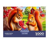 Squirrel, 1000-piece Jigsaw Puzzle, Family Friendly Educational Game Encouraging Cooperation Communication Shared Goals, Meaningful Parent Child Bonding Activity during Evenings Weekends, Suitable for