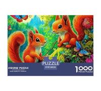 Squirrel 1000 Piece Jigsaw Puzzle for Adults - Colourful, Challenging & Brainteasing Adult Jigsaws38x26cm/1000pcs