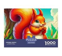 Squirrel 1000 Piece Jigsaw Puzzle for Adults - Colourful, Challenging & Brainteasing Jigsaws70x50cm/1000pcs
