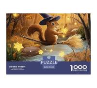 Squirrel 1000 Piece Jigsaw Puzzle for Adults Educational Game Cute Pet Challenge High Difficulty for Decompression And Wall Decor70x50cm/1000pcs