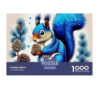 Squirrel, 1000-piece Jigsaw Puzzle, Thoughtful Recreational Challenge Promoting Attentiveness Dexterity Steady Progress, Ideal Companion for Calm Personal Reflection Shared Participation, Suitable for