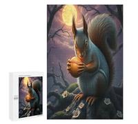 Squirrel 1000 Piece Jigsaw Puzzles Adults Kids Paisaje Edificio Jigsaws Cozy Night In Activity Colourful Challenge Great Gift Puzzle Lovers Stress Reliever 1000 PCS