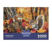 Squirrel 1000 Piece Jigsaw Puzzles for Adults Challenging for Challenging Family Activity Games Colorful Hard Puzzle for 70x50cm/1000pcs Family Decorations