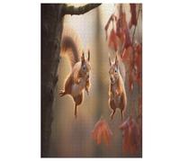 Squirrel 1000 Piece Wooden Jigsaw Puzzles for Adults Puzzle Learning Educational Toys Family Games for Kids Jigsaws 78×53cm