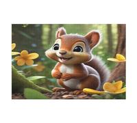 Squirrel 1000 Piece Wooden Jigsaw Puzzles for Adults Puzzle Learning Educational Toys Family Games for Kids Jigsaws （75×50cm）