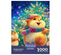 Squirrel 1000 Pieces for Adults Jigsaw Puzzles Educational Game Challenge Toy Cute Pet Challenge High Difficulty for Decompression And Wall Decor70x50cm/1000pcs