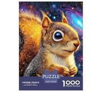 Squirrel 1000 Pieces for Adults Jigsaw Puzzles Educational Game Cute Pet Challenge High Difficulty for Decompression And Wall Decor70x50cm/1000pcs