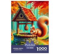 Squirrel 1000 Pieces Jigsaw Puzzles For Adults Challenging Game Stress Relieving Entertainment Cultivate The Spirit of Teamwork For Adults Gifts 38x26cm/1000pcs