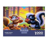 Squirrel 1000 Pieces Jigsaw Puzzles with Paper Art Creativity & Gift Giving Adult Stunning Puzzle 70x50cm/1000pcs