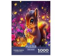 Squirrel 1000 Pieces Jigsaw Puzzles with Paper Art Creativity & Gift Giving Adults Or Families Fit Educational Games 70x50cm/1000pcs