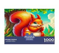 Squirrel 1000 Pieces Jigsaw Puzzles with Paper Art Home Decors Adult Fun Challenges 38x26cm/1000pcs