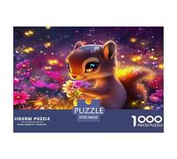Squirrel 1000 Pieces Jigsaw Puzzles with Paper Art Home Decors Adults Or Families Fit Fun Challenges 38x26cm/1000pcs