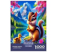Squirrel 1000 Pieces Jigsaw Puzzles with Paper Art Perfect for Relaxation Adults Or Families Fit Fun Challenges 38x26cm/1000pcs