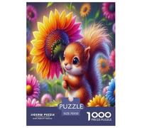 Squirrel 1000 Pieces Jigsaw Puzzles with Paper Art Perfect for Relaxation Adults Or Families Fit Stunning Puzzle 70x50cm/1000pcs