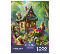 Squirrel 1000 Pieces Jigsaw Puzzles with Paper Art Perfect for Relaxation for Enthusiasts Fun Challenges 70x50cm/1000pcs