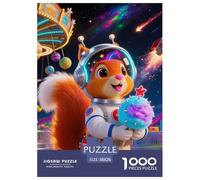 Squirrel 1000 Pieces Premium Jigsaw Animal for Adults Quirky, Abstract Design, Fun Details, Educational, Challenging 38x26cm/1000pcs